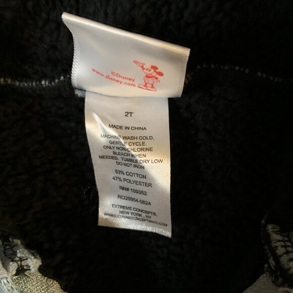 Disney Junior size 2T Boys/Girls Gray Mickey Mouse Hooded Jacket w/Sherpa Lining - Picture 6 of 7